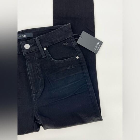 Joe's 25 Skinny Jeans Black Distressed NEW - Picture 2 of 7